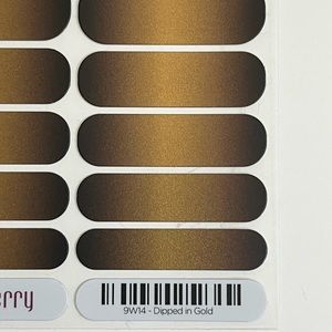 Jamberry Nail Wrap Dipped in Gold ombré gold style